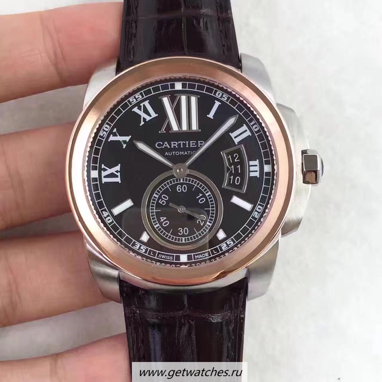 High Quality Ca*t1er Calibre W7100039 42mm TF SS & Rose Gold Black Dial 1904MC