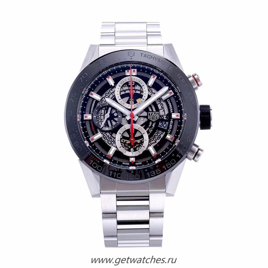 Fake Tag Heuer Carrera Calibre 5 Day-Date 41mm WAR201D.FC6291 HBB V6F SS White Dial Calibre 5
