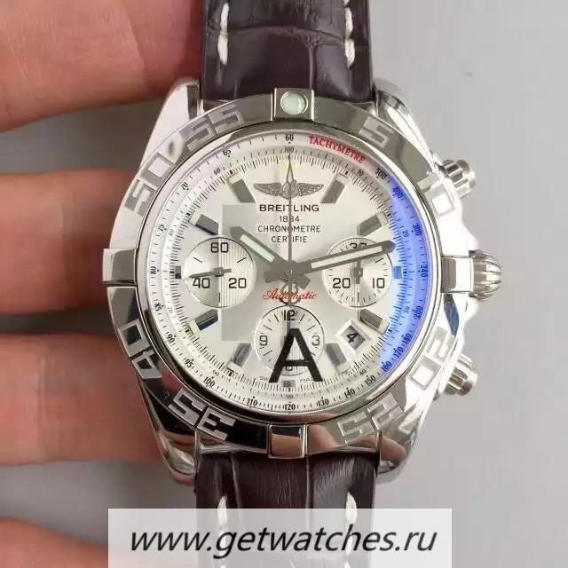 Replica Breitling Chronomat 44 AB011012/G684/739P/A20BA.1 Noob Factory SS White Dial 7750