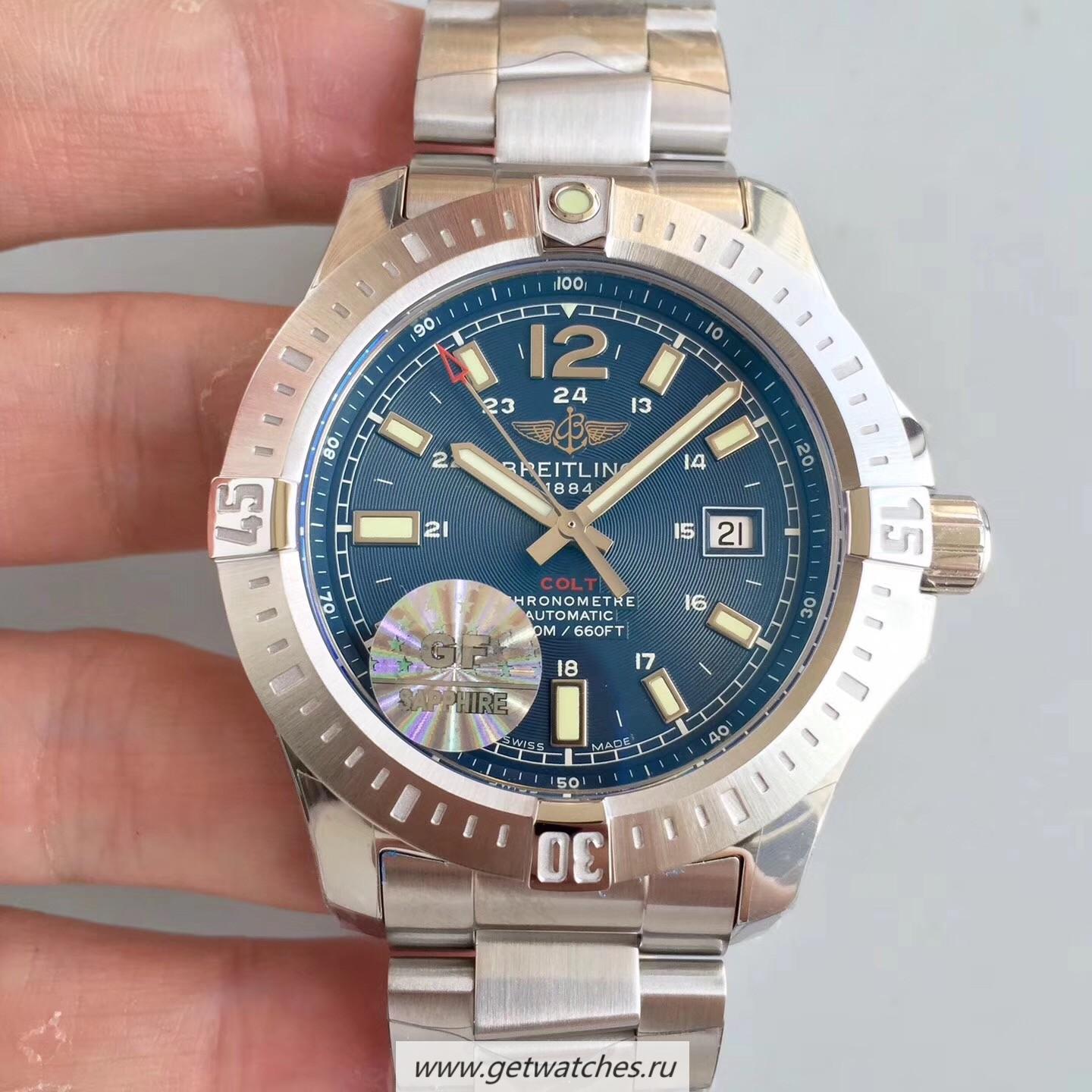 NEW Replica Breitling Colt Automatic 44mm A1738811-C906-173A GF SS Blue Dial 2824