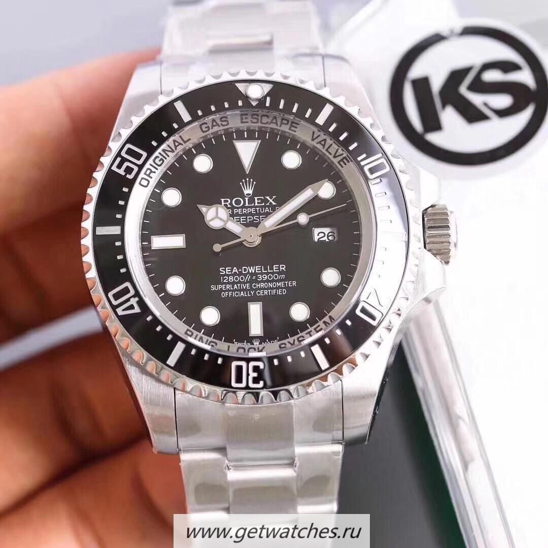 Copy R01ex DEEPSEA 126660 KSF SS Black Dial 3135