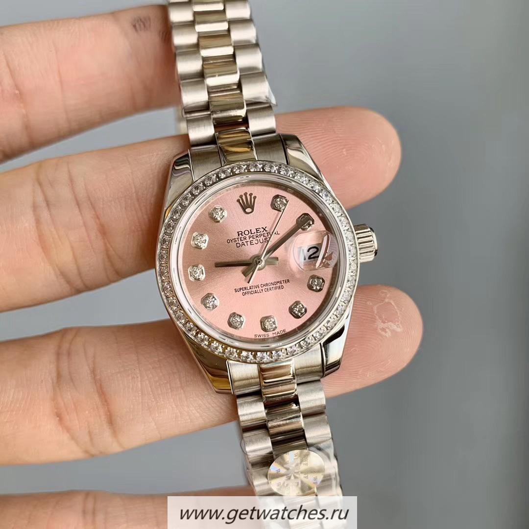 NEW Replica R01ex Datejust 28mm 279136 RBR Ladies WF SS & D1am0nd Pink Dial 2671