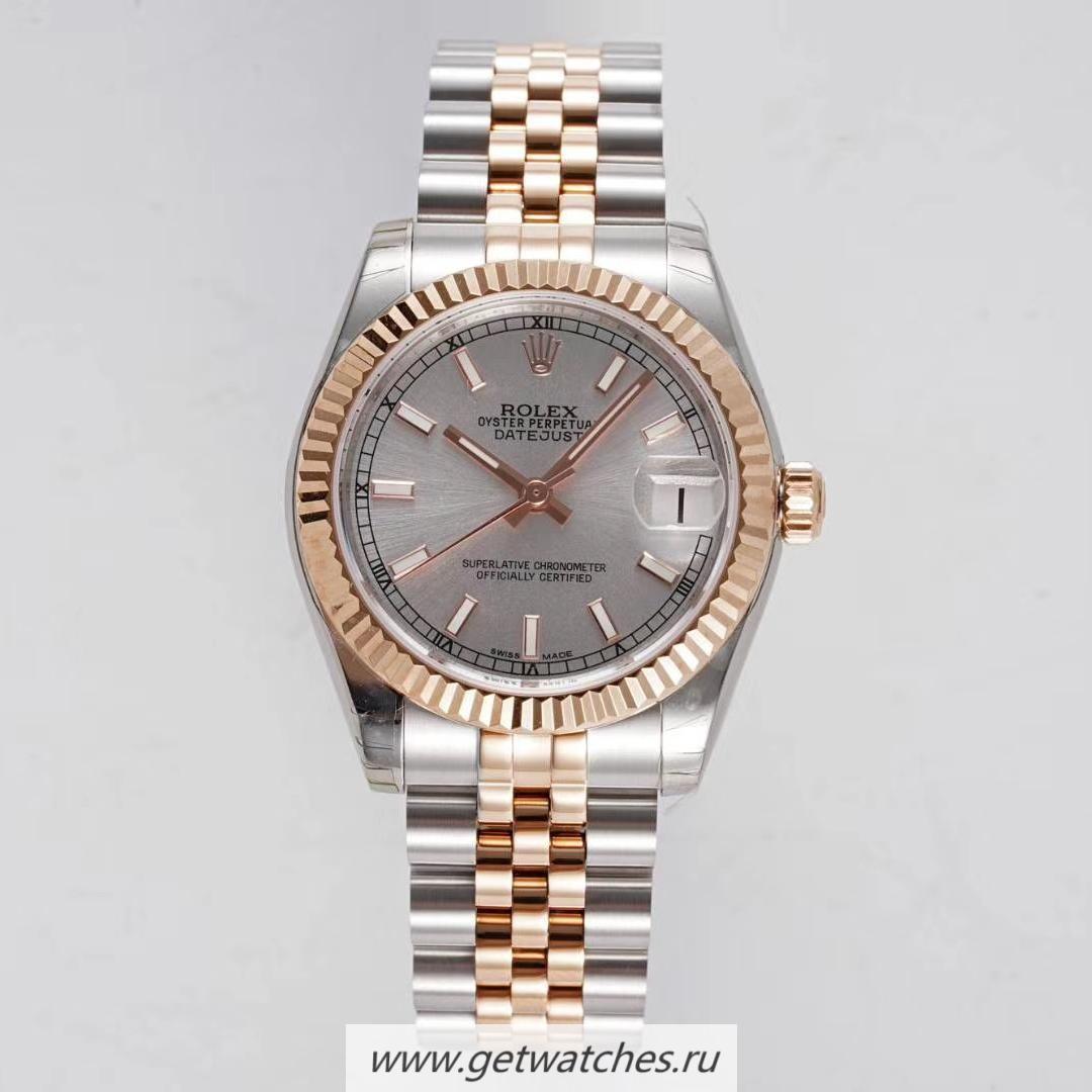 Copy R01ex Datejust 31 278273 GSF SS 904L & Rose Gold Silver Dial 2836