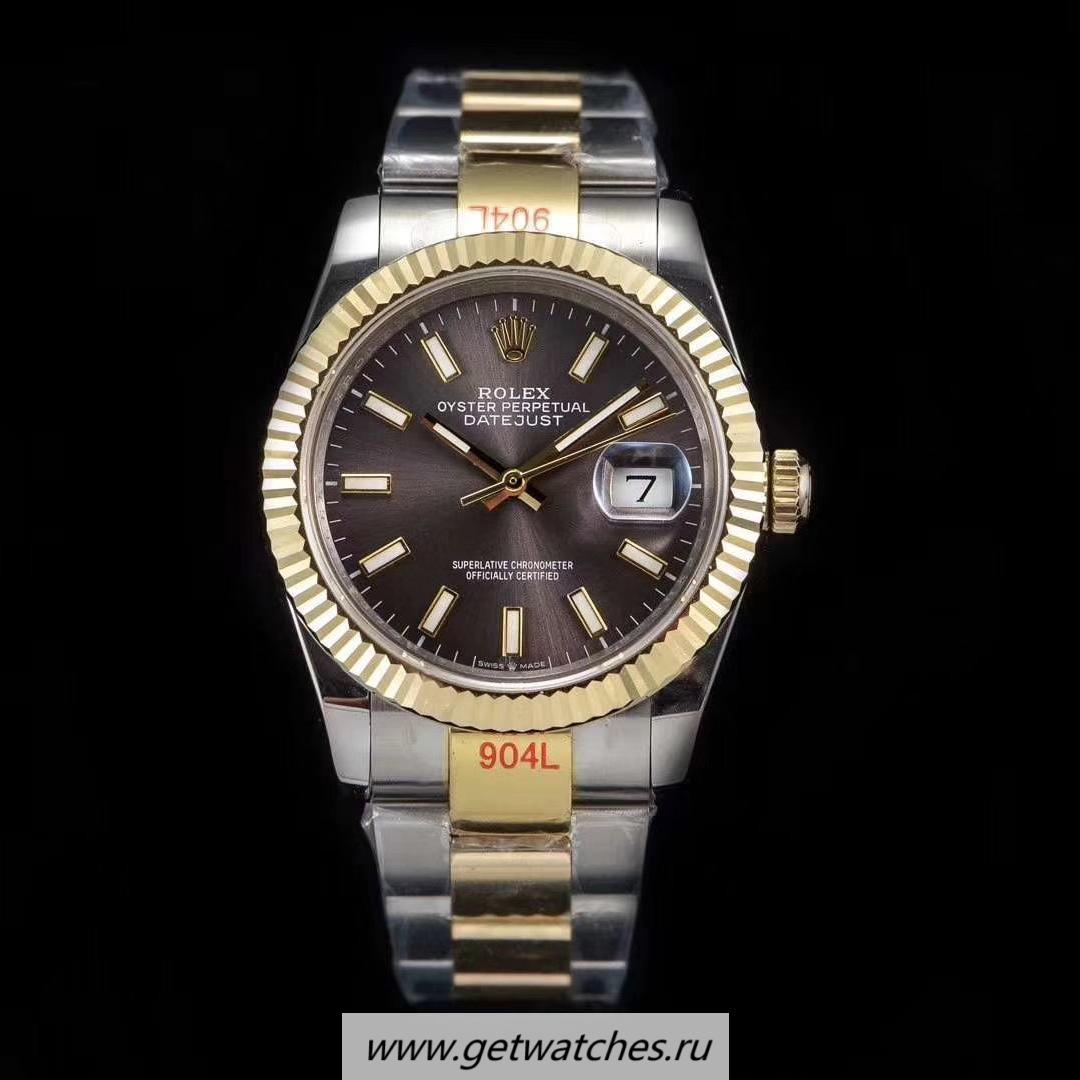 High Quality R01ex Datejust 36 126233 GMF SS 904L & 18K Yellow Gold Wrapped Anthracite Dial 2836