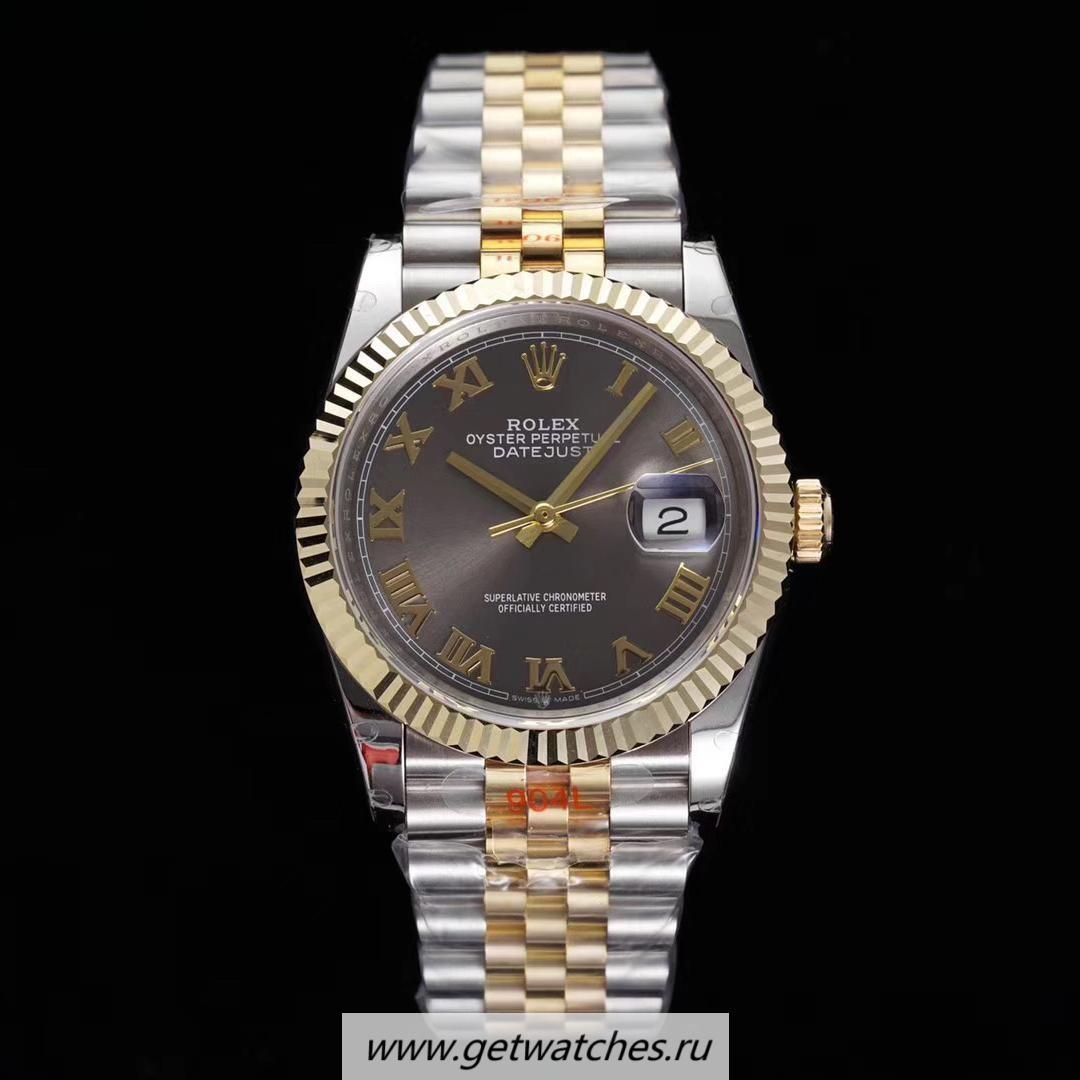 Perfect Replica R01ex Datejust 36 126233 GMF SS 904L & 18K Yellow Gold Wrapped Anthracite Dial 3235
