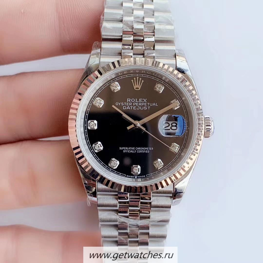 NEW Replica R01ex Datejust 36 126234 EWF SS 904L Black Dial 3235