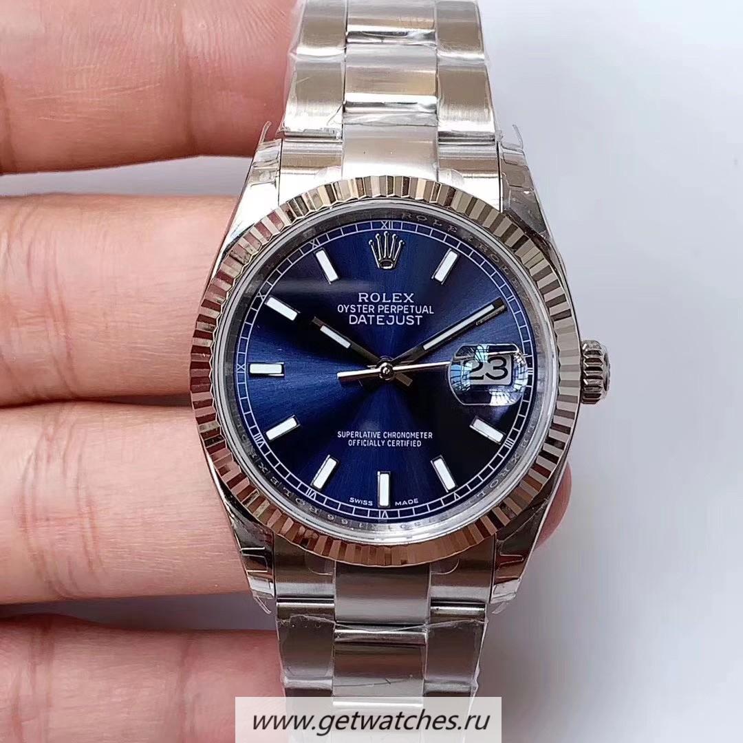 High Quality R01ex Datejust 36 126234 EWF SS Blue Dial 3235