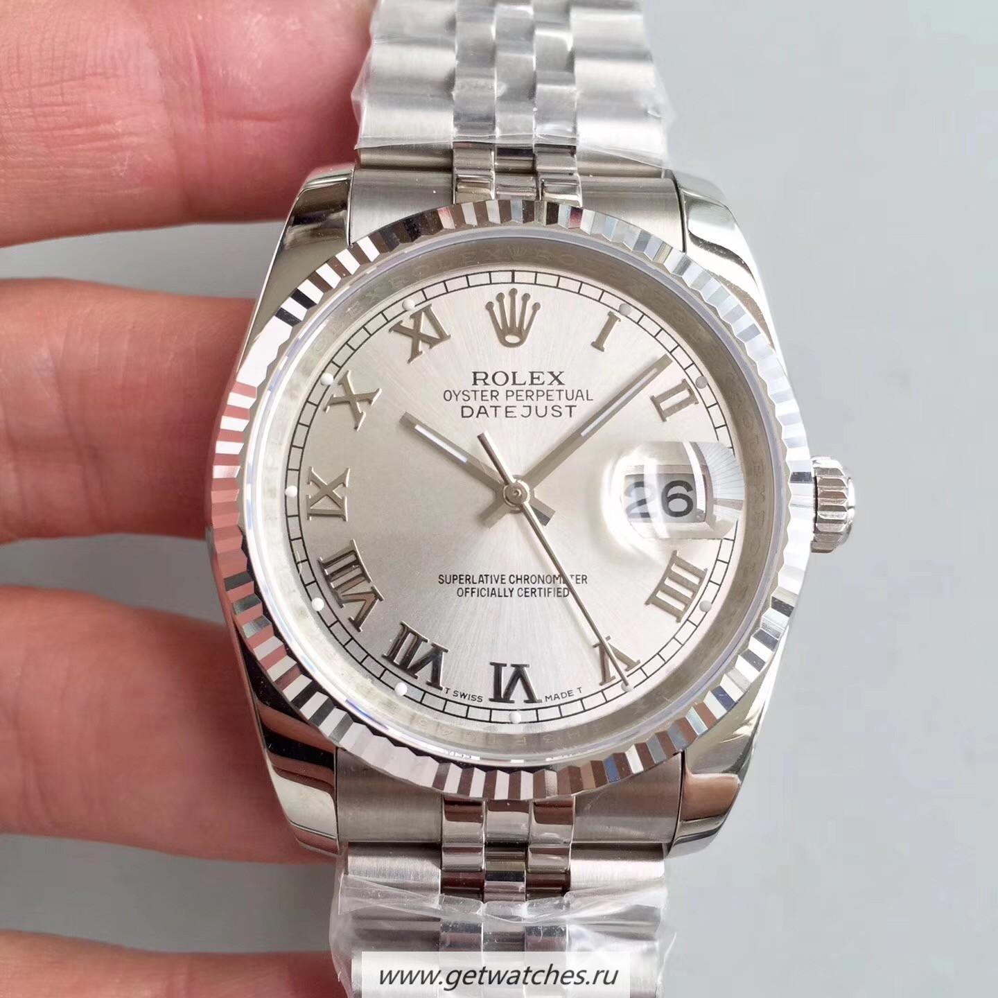Perfect Replica R01ex Datejust 36mm 116234 MITF SS 904L Rhodium Dial 3135