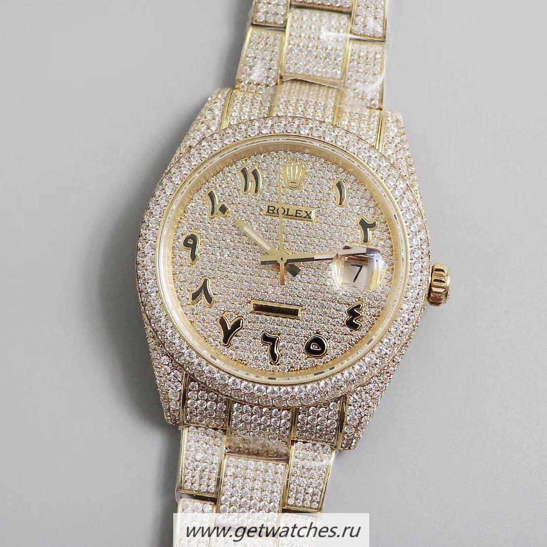 Fake R01ex Datejust 41 126333 SF 18K Yellow Gold Wrapped SS 904L & D1am0nd D1am0nd Dial 2824