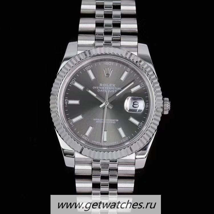 Replica R01ex Datejust 41 126334 Noob Factory SS 904L Anthracite Dial 3235