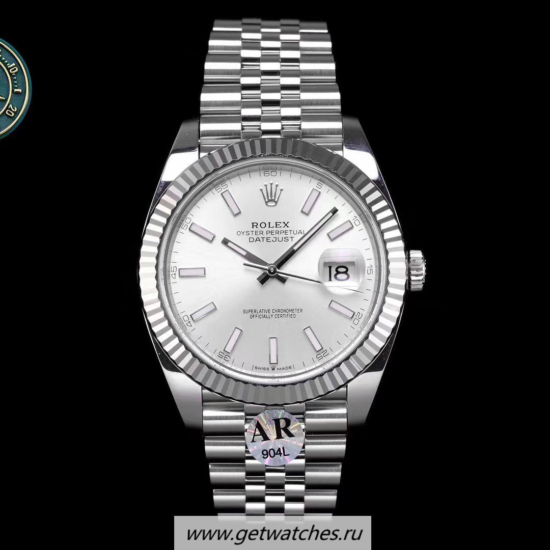 High Quality R01ex Datejust 41mm 126334 ARF V3 SS 904L Silver Dial 2824