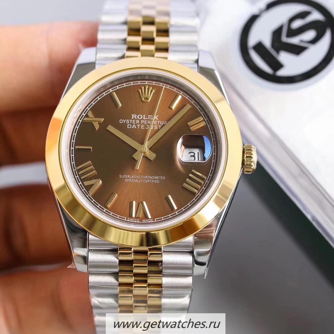 High Quality R01ex Datejust II 126303 41mm KSF SS & Yellow Gold Chocolate Dial 2836
