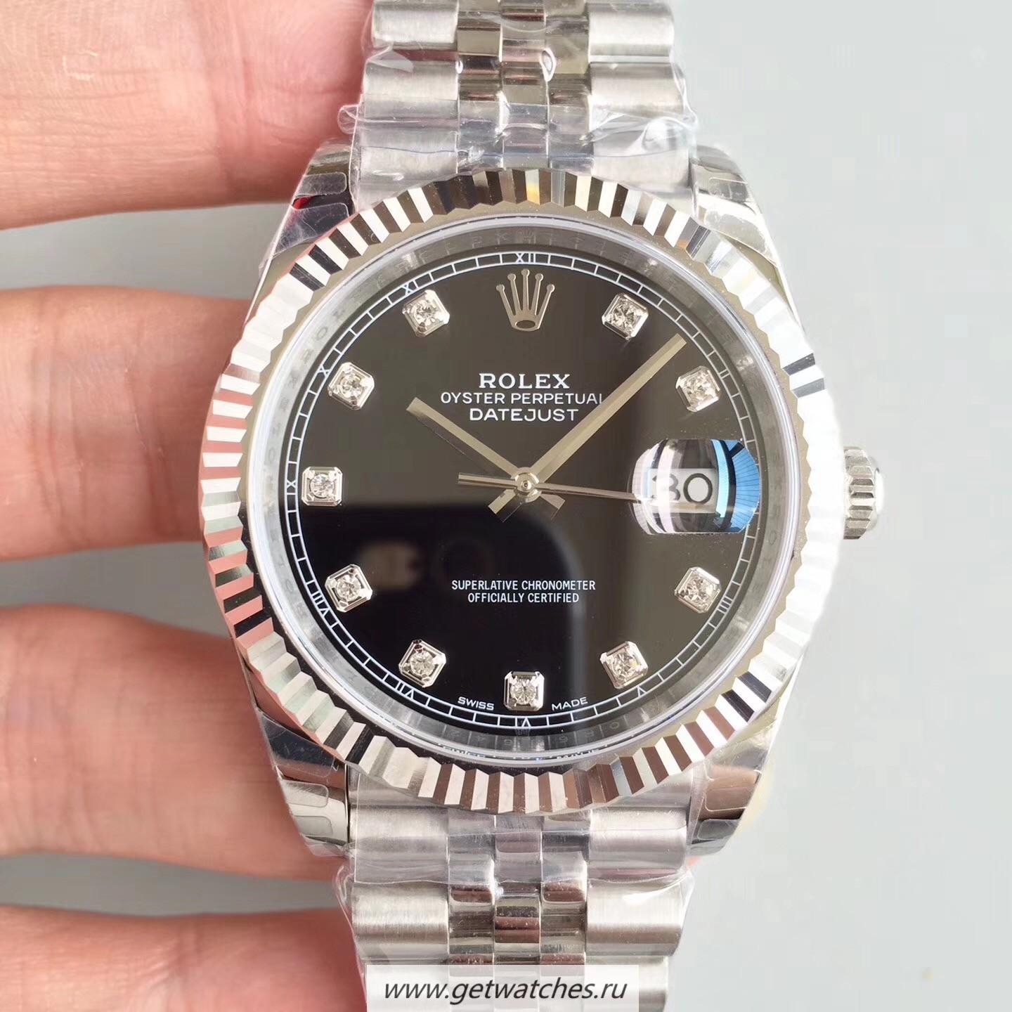 NEW Replica R01ex Datejust II 126334 41mm 2018 EWF SS Black Dial 3235