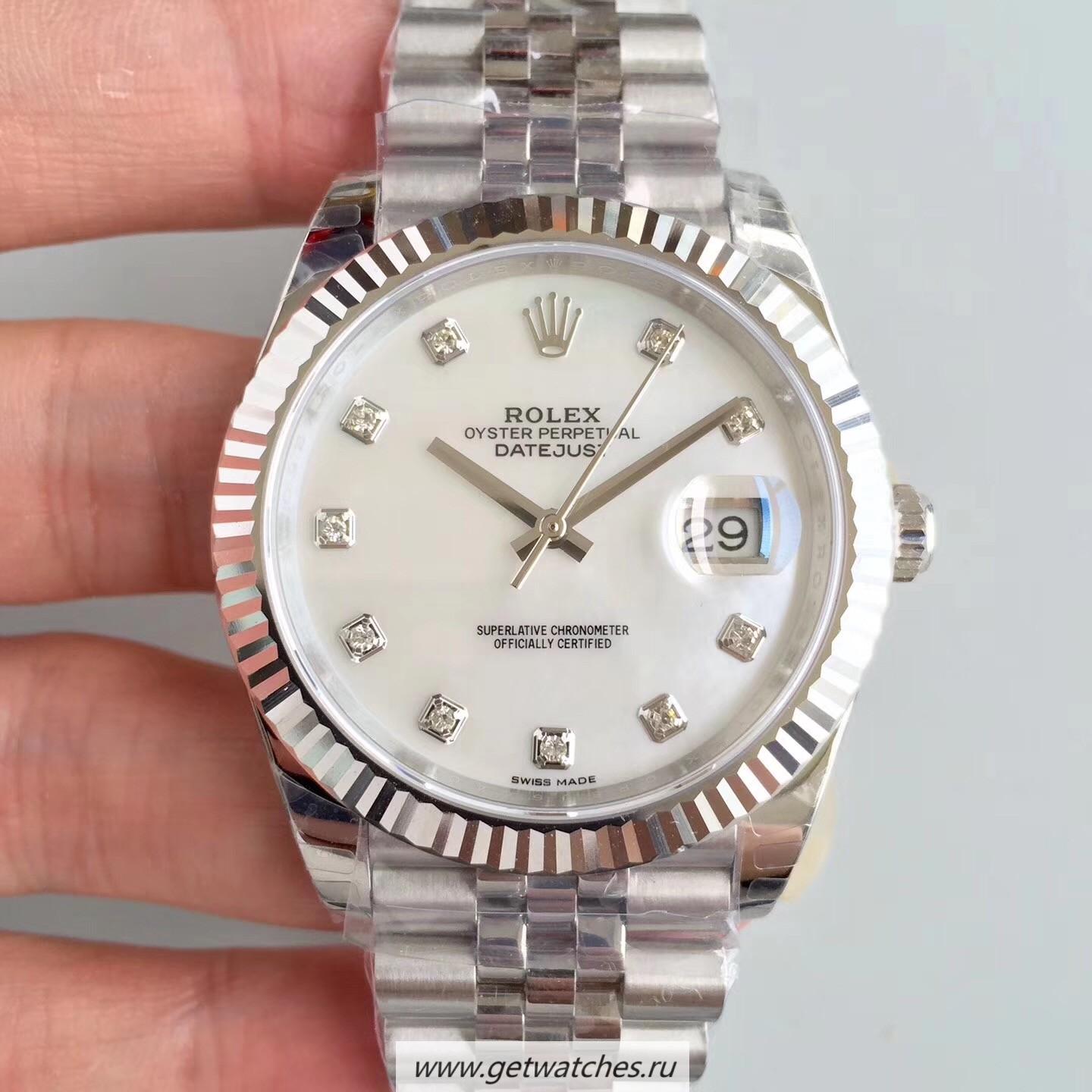 Shop R01ex Datejust II 126334 41mm 2018 EWF SS Mother Of Pearl Dial 3235