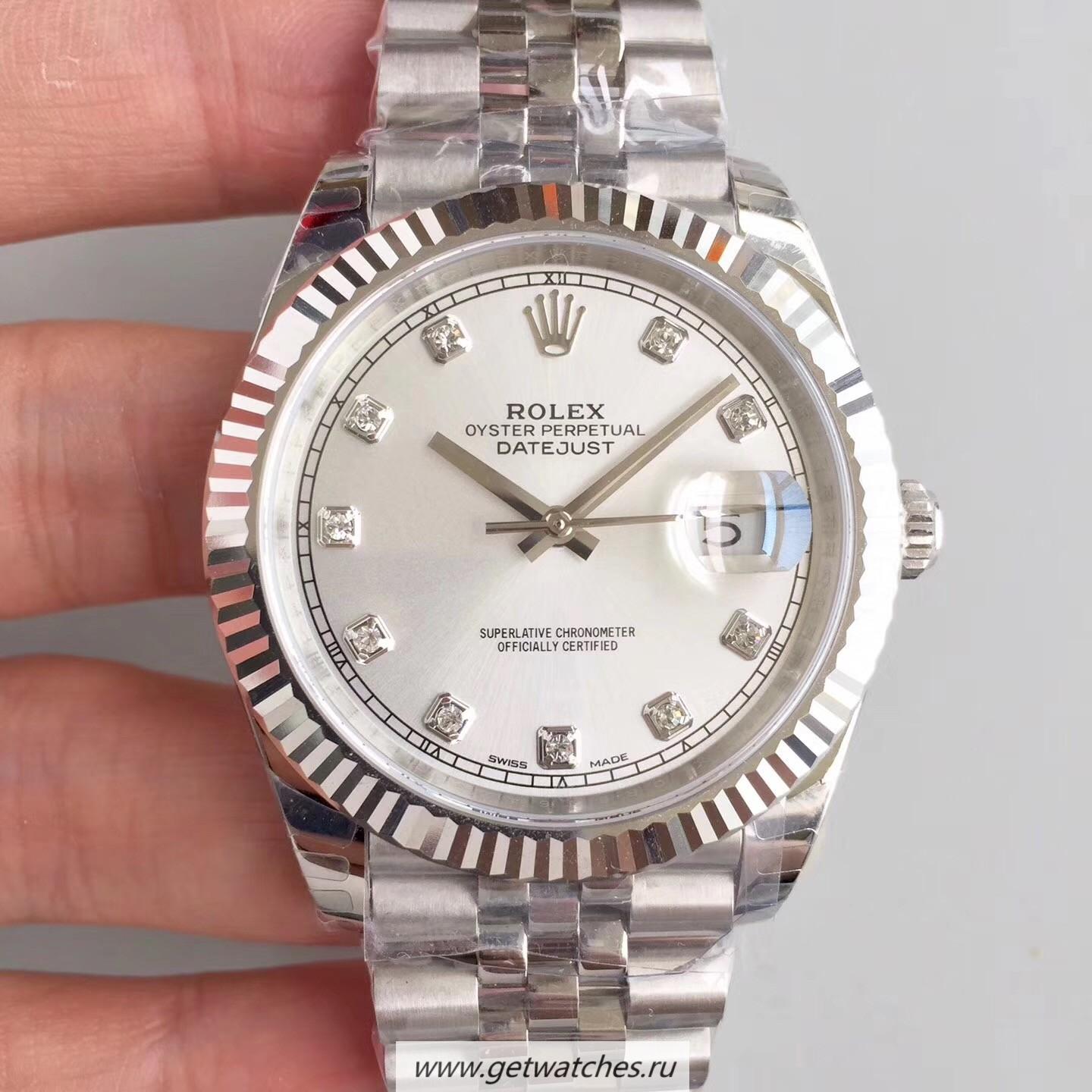 Replica R01ex Datejust II 126334 41mm 2018 EWF SS Rhodium Dial 3235