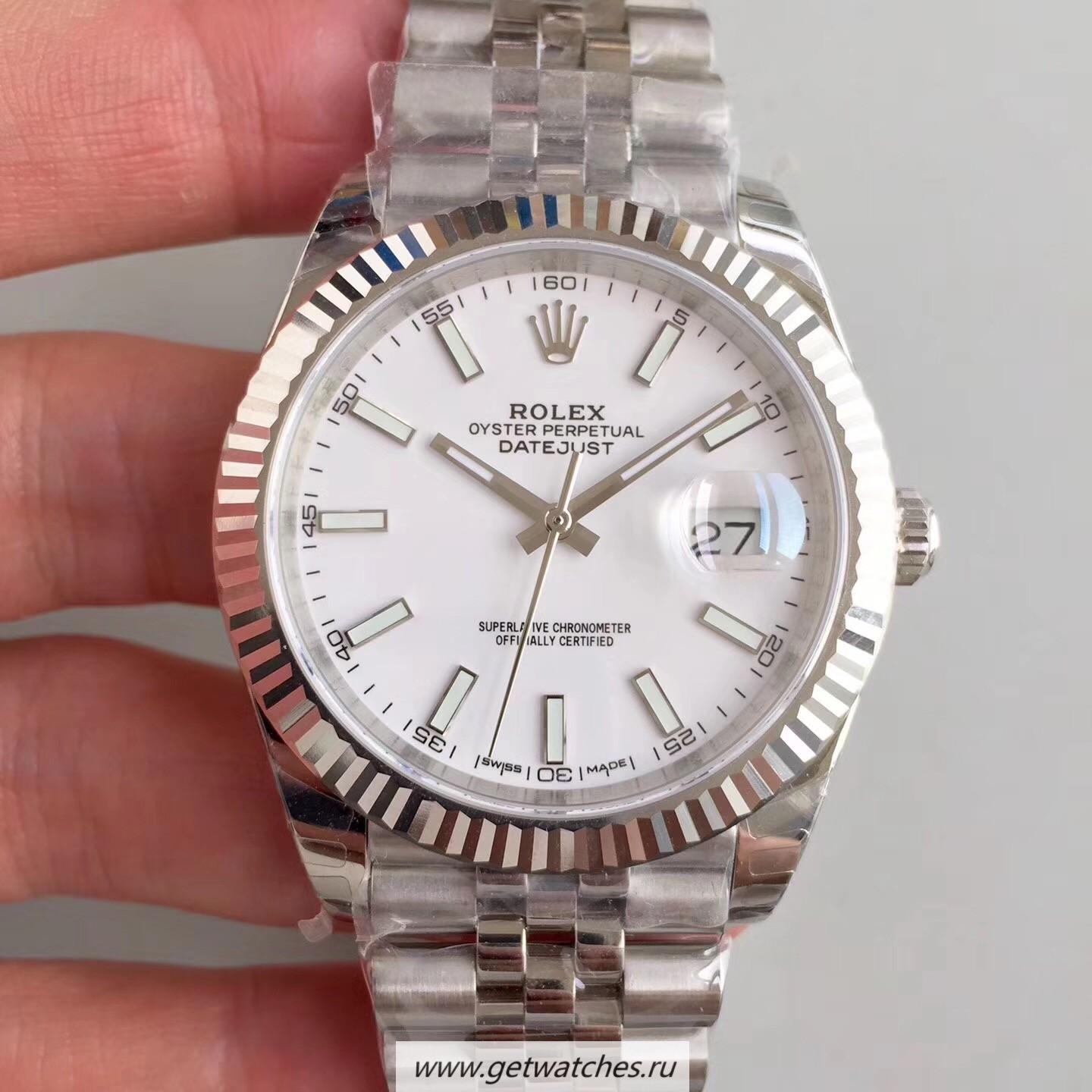 Copy R01ex Datejust II 126334 41mm EWF SS White Dial 3235