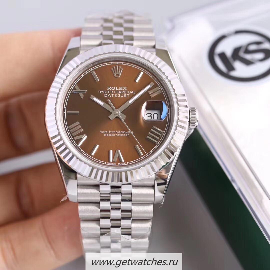 Copy R01ex Datejust II 126334 41mm KSF SS Chocolate Dial 2836