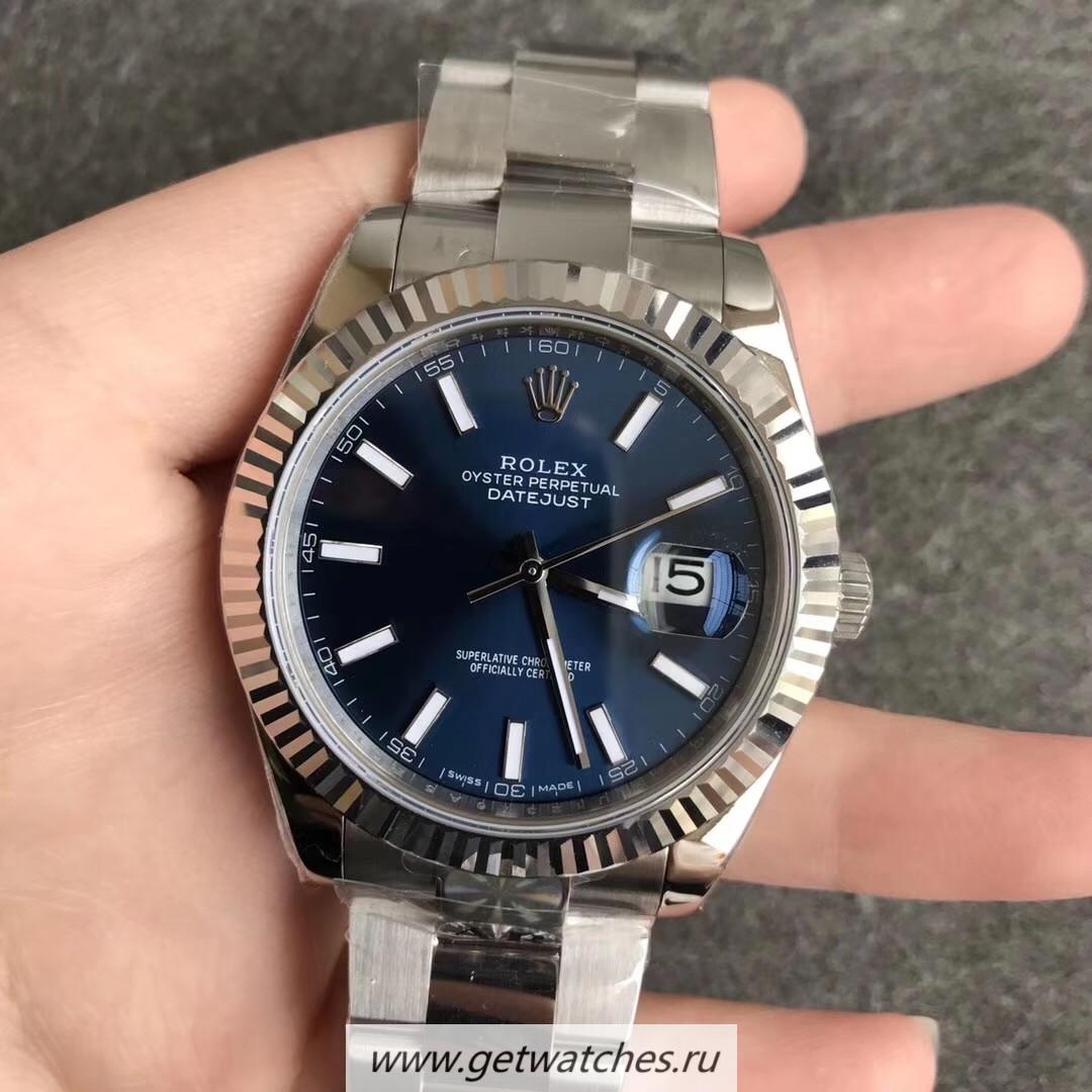 Fake R01ex Datejust II 41mm 126334 ARF SS 904L Blue Dial 2824