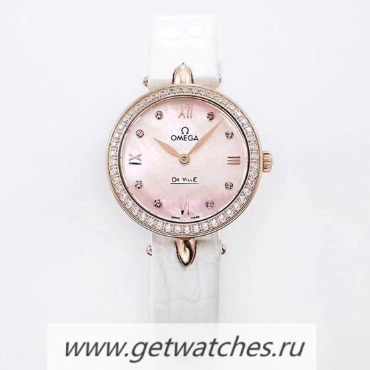 Perfect Replica 0me*ga De Ville Prestige Ladies 424.58.27.60.55.002 27mm GSF Rose Gold & D1am0nd MOP Dial Quartz