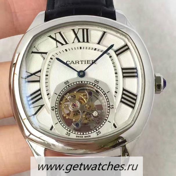 NEW Replica Ca*t1er Drive Tourbillon W4100013 JF SS White Dial Tourbillon 9452MC