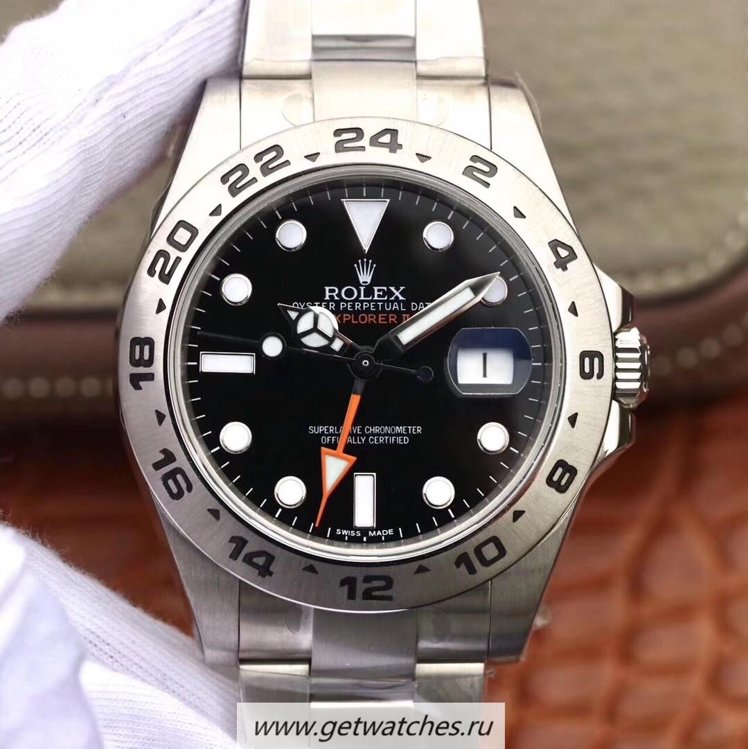 Copy R01ex Explorer II 216570 JF V3 SS Black Dial 2836