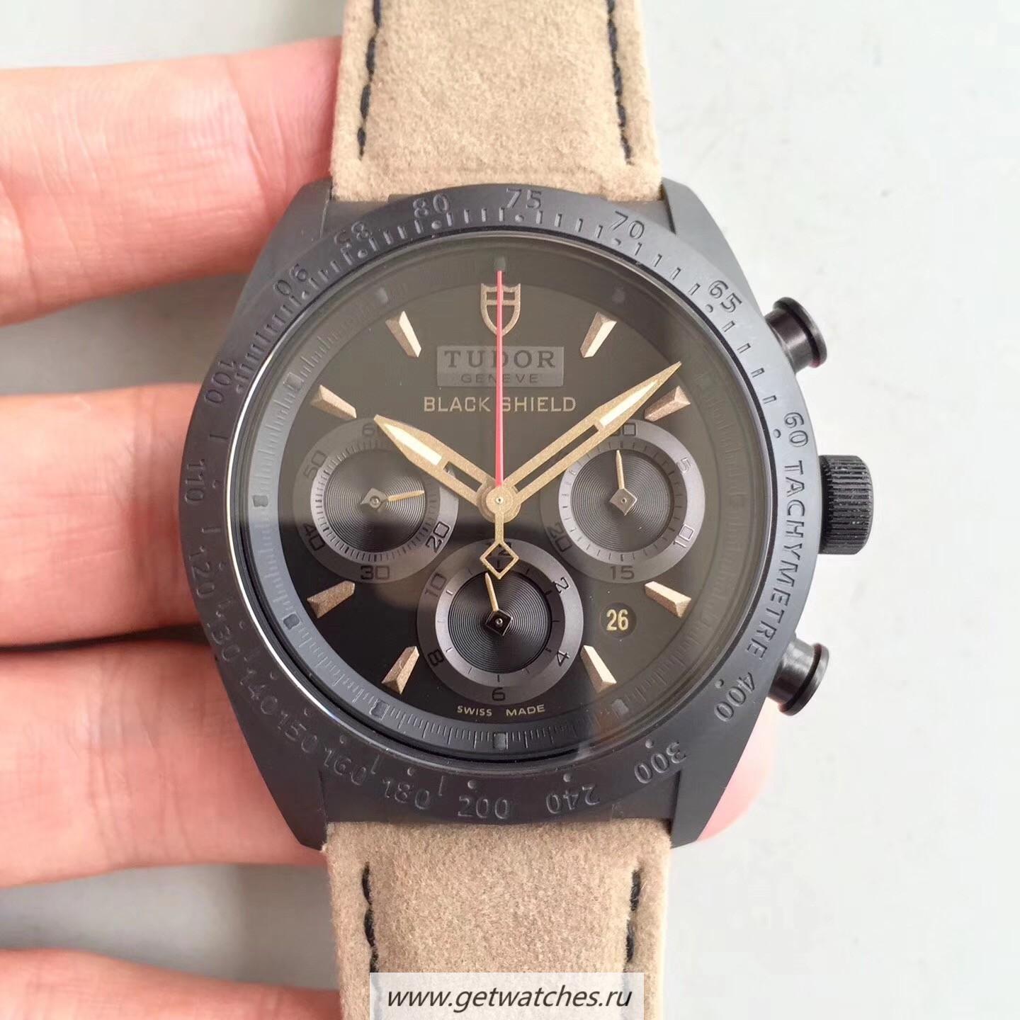 Copy Tudor Fastrider Black Shield 42000CN ZF PVD Black Dial 7753