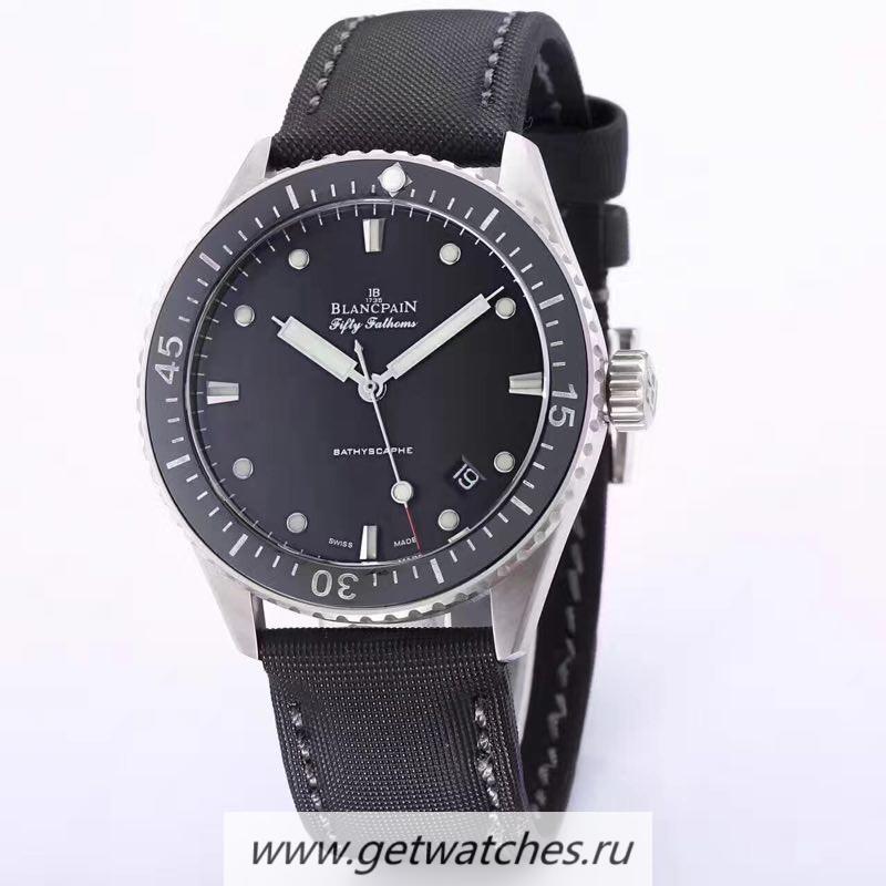 Best Price Blancpain Fifty Fathoms Bathyscaphe 5000-1230-B52A SS Shiny Black Dial 2824