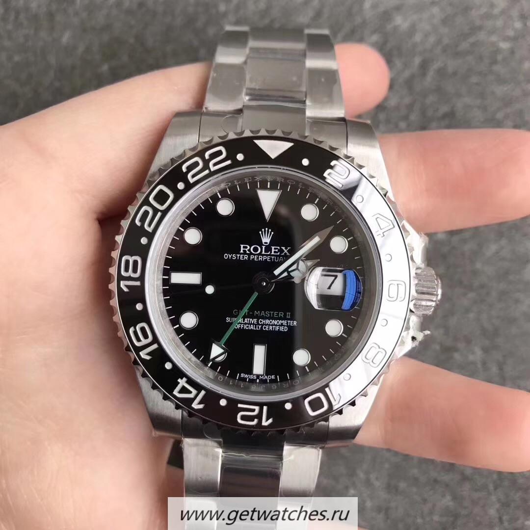 Fake R01ex GMT-Master II 116710 LN EWF SS Black Dial 2836