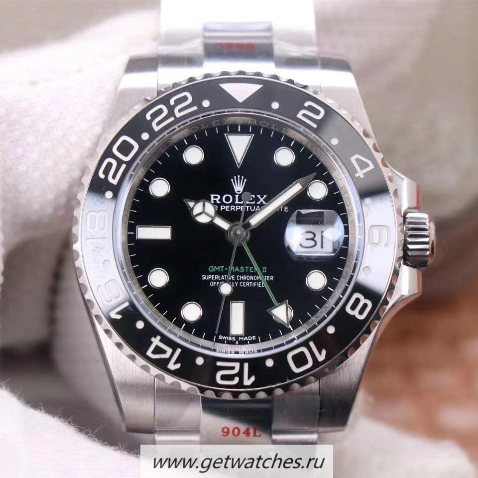 Shop R01ex GMT-Master II 116710 LN Noob Factory V11 SS 904L Black Dial 3186