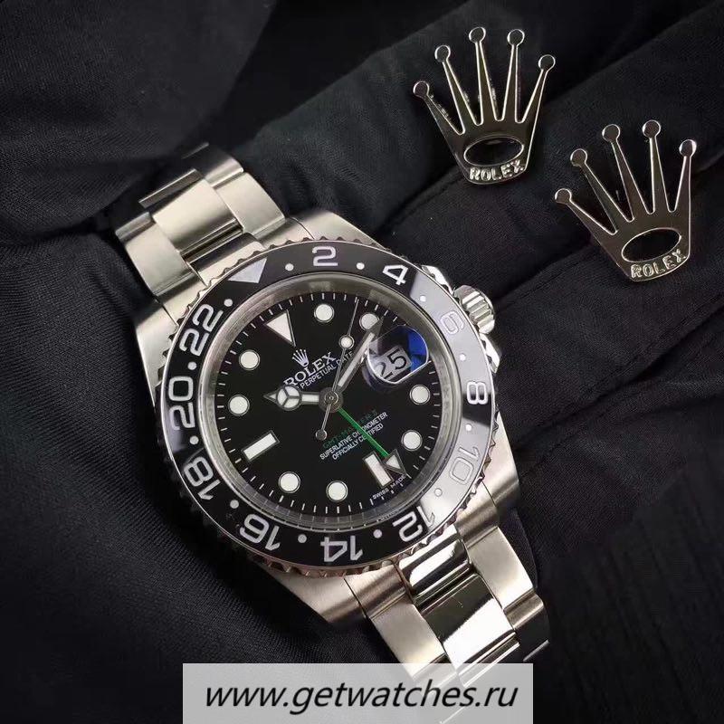 Perfect Replica R01ex GMT-Master II 116710 LN URF SS Black Dial 2836