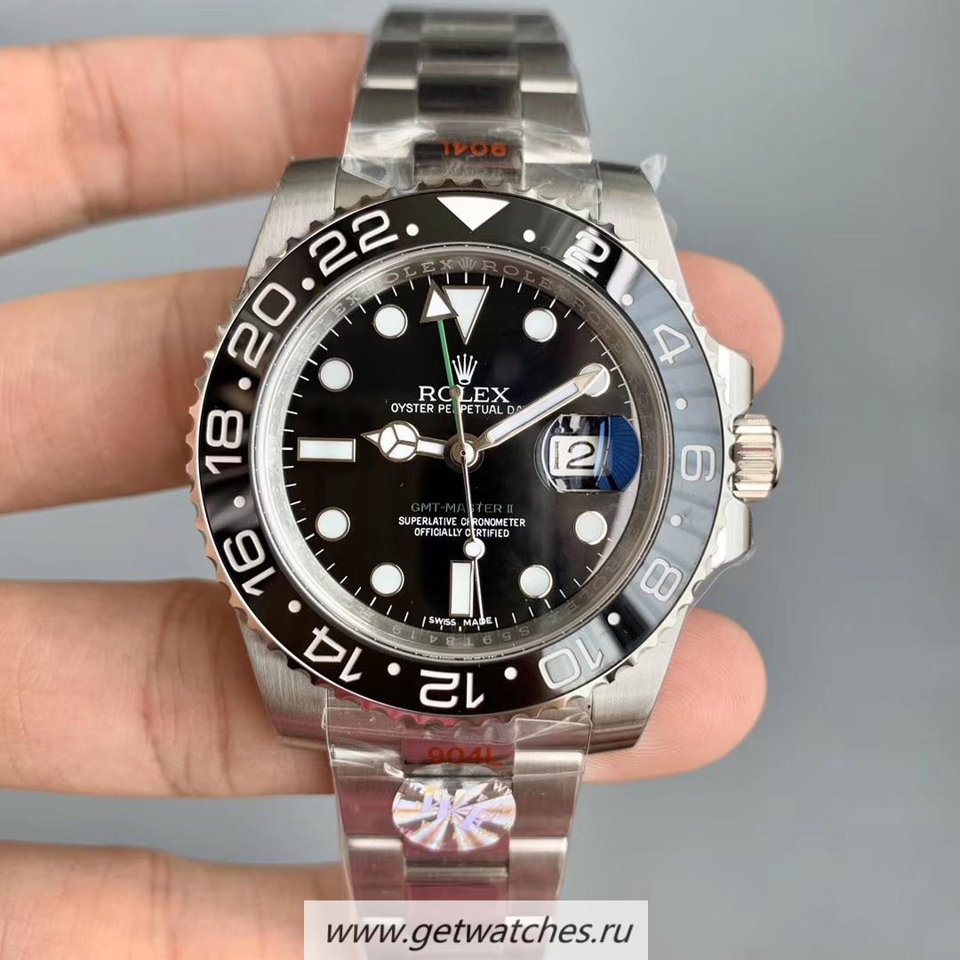 Best Price R01ex GMT-Master II 116710 LN WF SS 904L Black Dial 3186