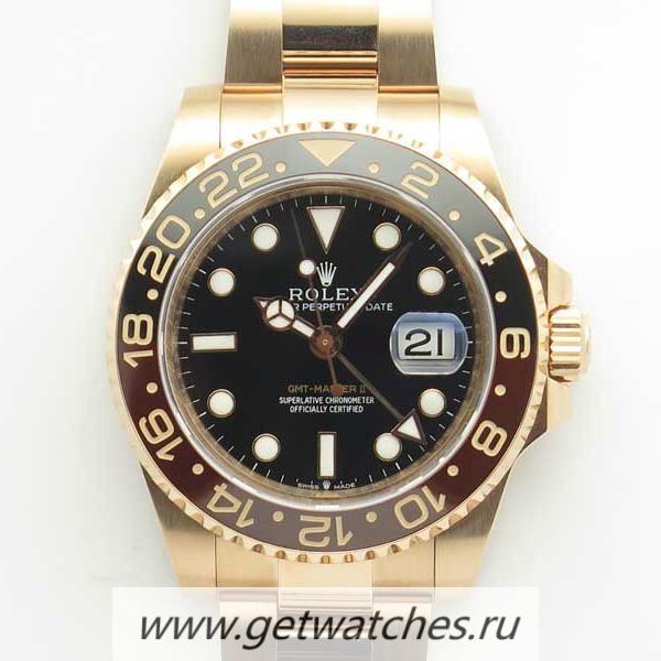 Best Price R01ex GMT-Master II 126715 CHNR ARF SS 904L With 24K Rose Gold Wrapped Black Dial 2836
