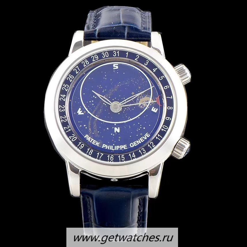 Perfect Replica Pat*k Phi1i*pe Grand Complications Sky Moon Celestial 6102P Noob Factory V2 SS Blue Dial 240 LU CL C
