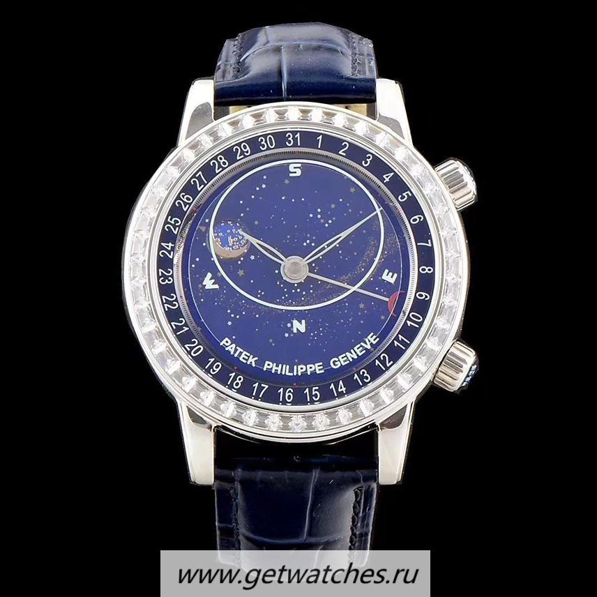 NEW Replica Pat*k Phi1i*pe Grand Complications Sky Moon Celestial 6104P Noob Factory V2 SS & D1am0nd Blue Dial 240 LU CL C