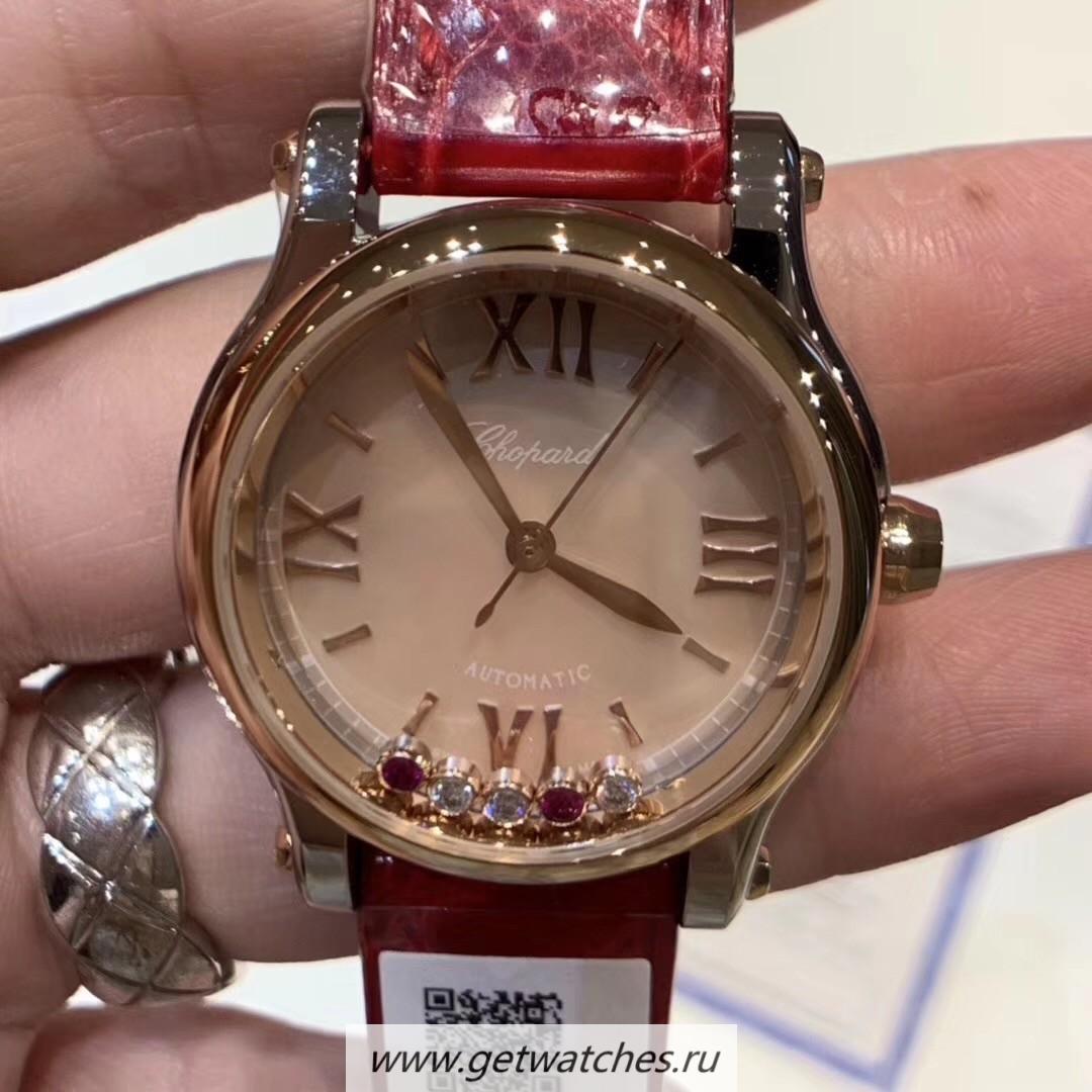 Best Price Chopard Happy Sport 30mm Automatic NRF SS & Rose Gold Pink Mother Of Pearl & D1am0nd Dial 2892