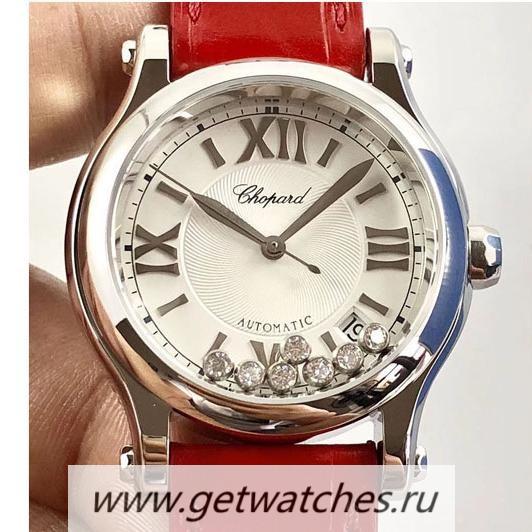 Best Price Chopard Happy Sport 36mm Automatic 278559-3001 Noob Factory SS Silver & D1am0nd Dial 2892
