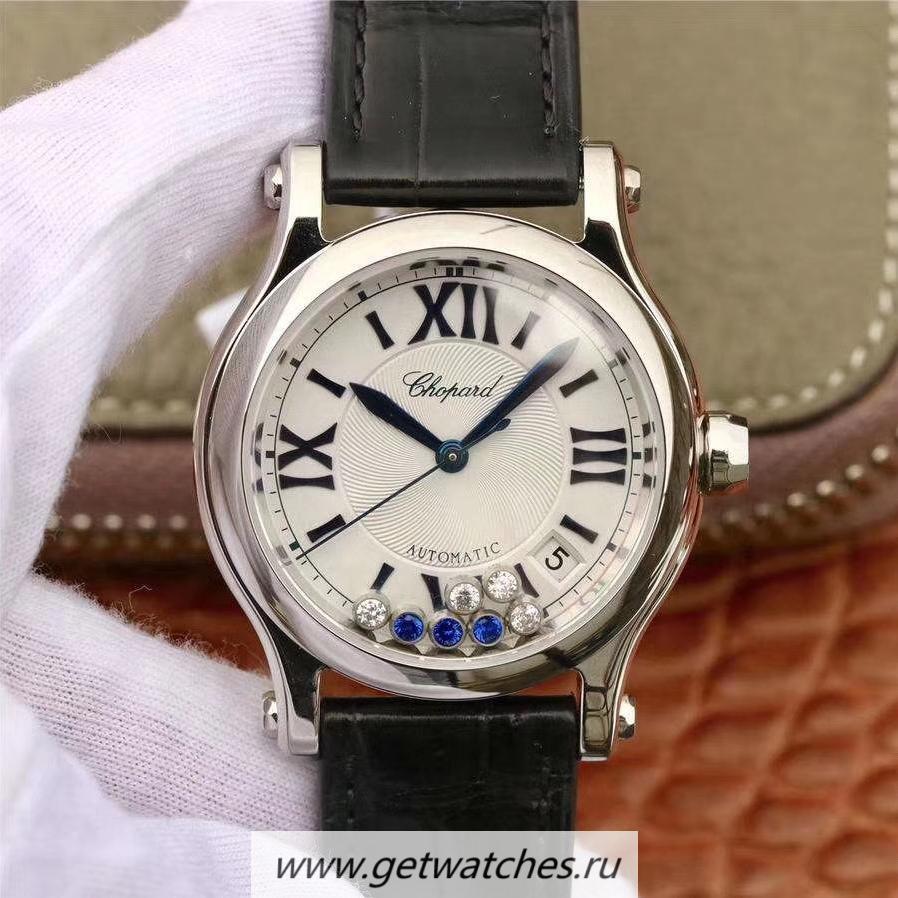 Copy Chopard Happy Sport 36mm Automatic 278559 YF Ladies SS White Dial 2892