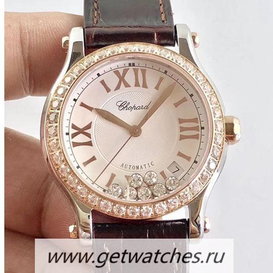 NEW Replica Chopard Happy Sport 36mm Automatic 278582-6003 Noob Factory SS & D1am0nd Silver & D1am0nd Dial 2892