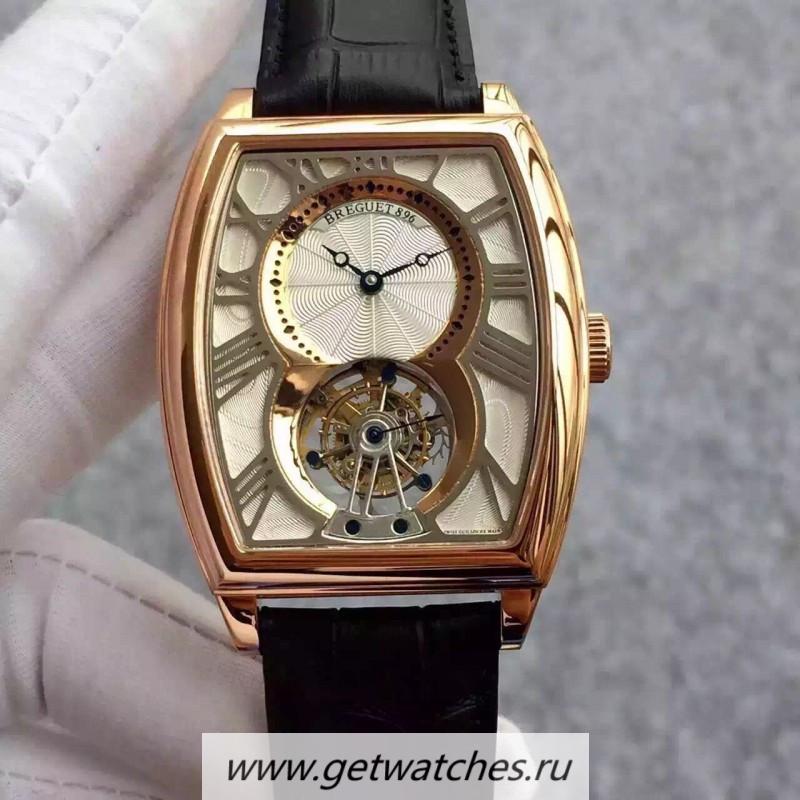 High Quality Breguet Heritage 5497 Tourbillon 5497BR/12/9V6 Noob Factory Rose Gold Silver Dial Tourbillon