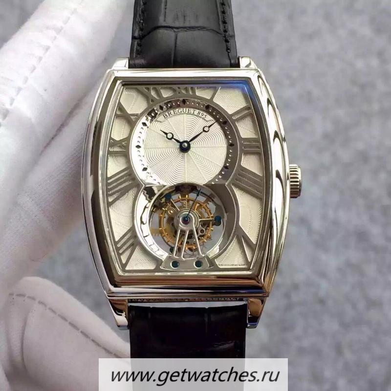 Best Price Breguet Heritage 5497 Tourbillon 5497PT/12/9V6 Noob Factory SS Silver Dial Tourbillon