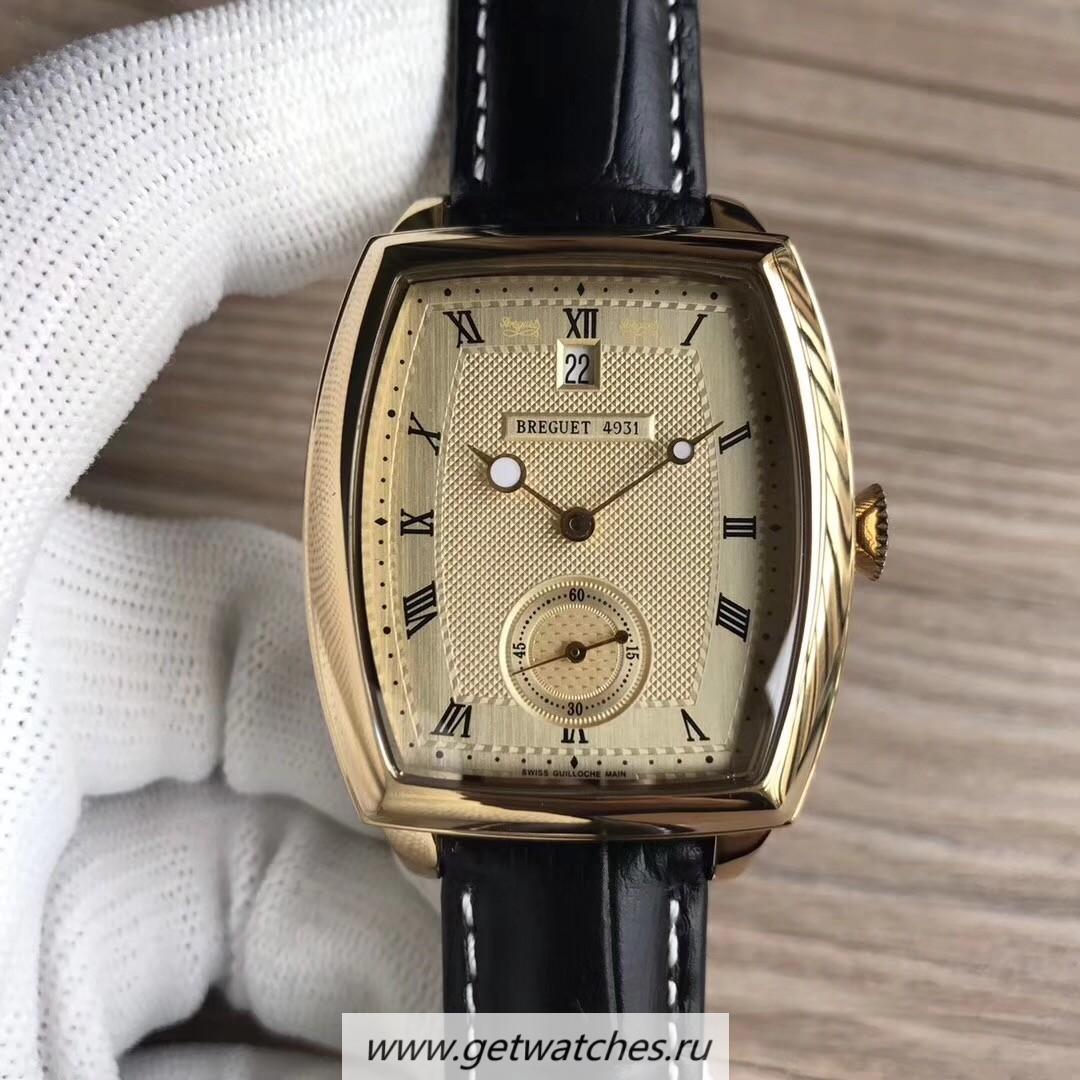 Shop Breguet Heritage Big Date 5480BA/12/996 Noob Factory Yellow Gold Champagne Dial 2824