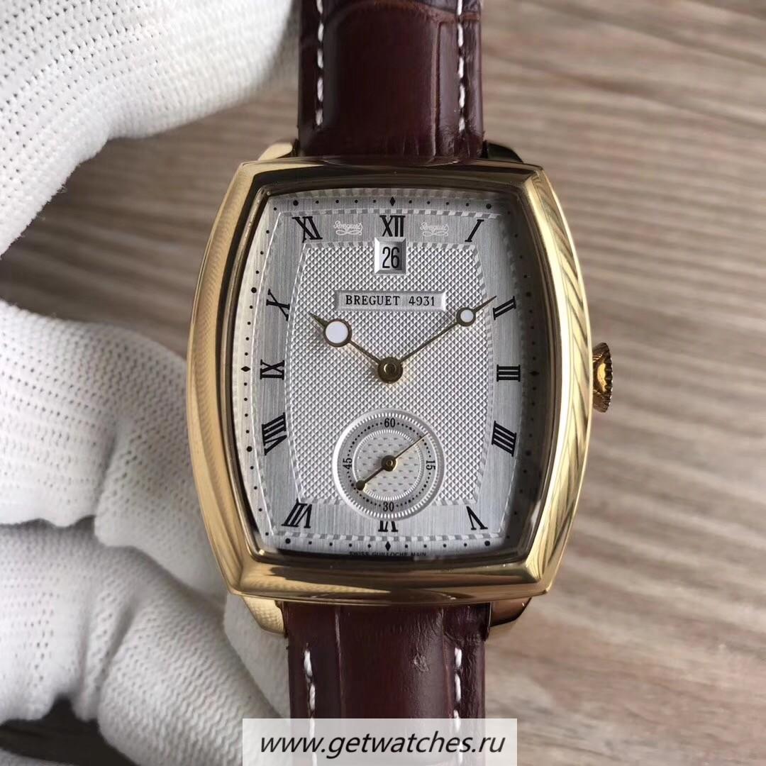 Best Price Breguet Heritage Big Date 5480BA/12/996 Noob Factory Yellow Gold Silver Dial 2824