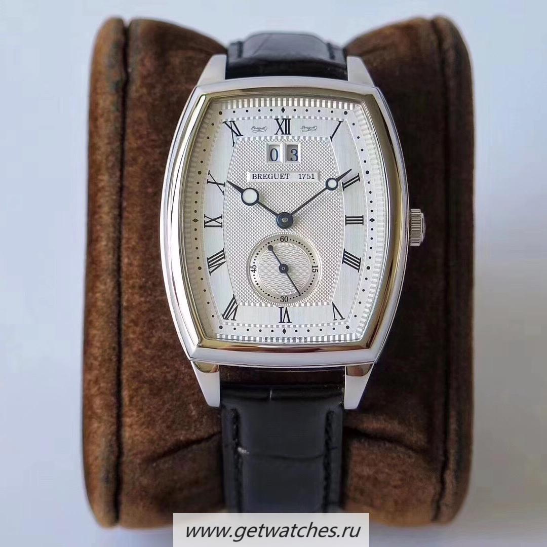 High Quality Breguet Heritage Big Date 5480BB/12/996 HGF SS Silver Dial 2824