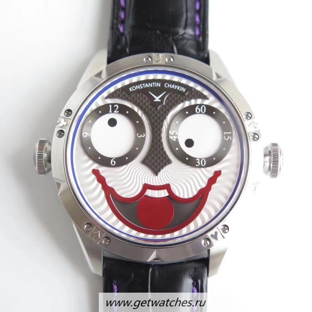 Replica Konstantin Chaykin Joker V9F SS White & Blue Joker Dial Seiko NH35A