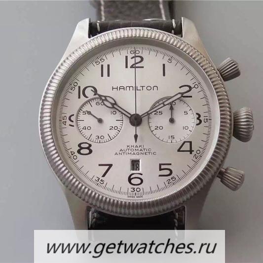 Fake Hamilton Khaki Pilot Pioneer SS Silver Dial 7750