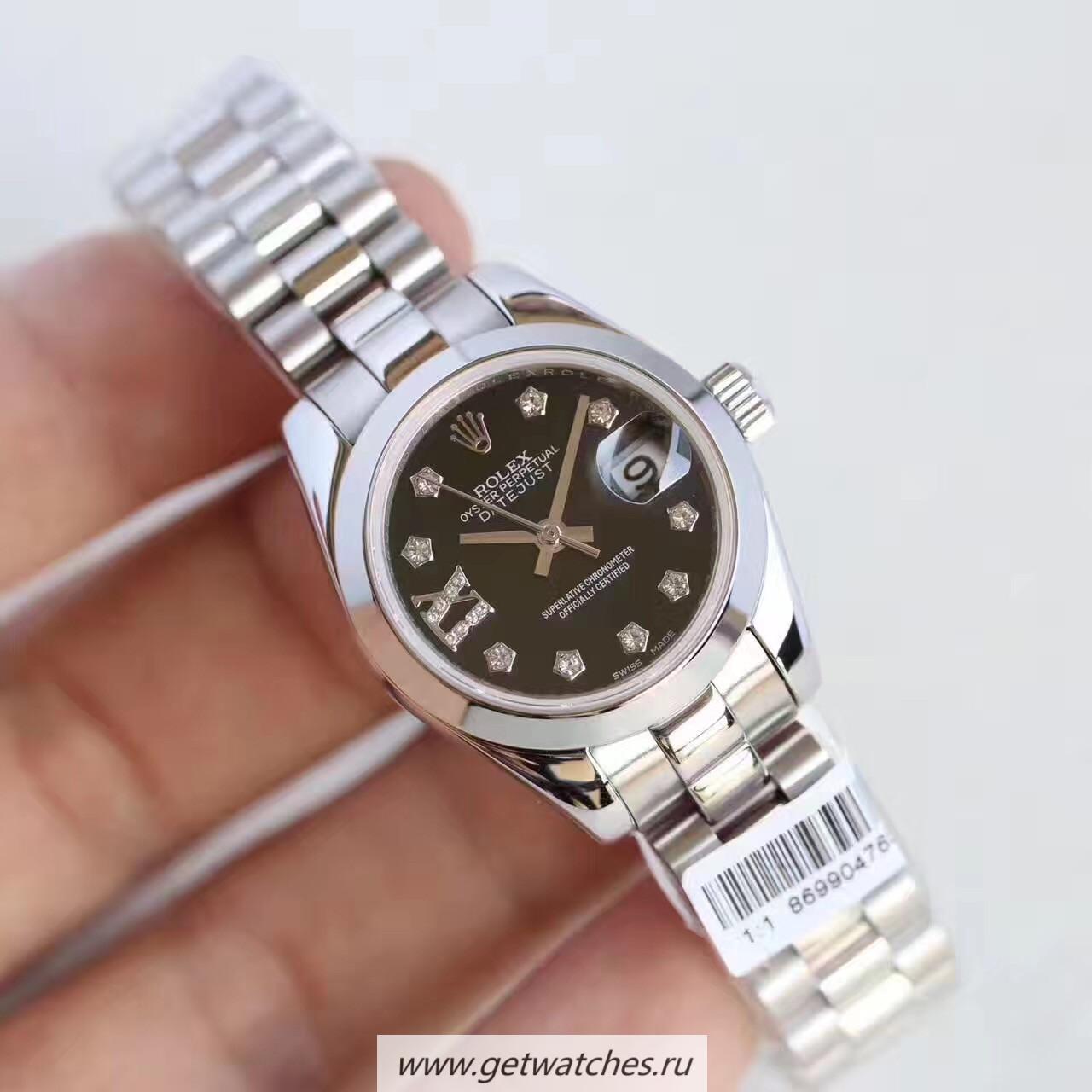 Copy R01ex Ladies Datejust 28 279160 28mm Noob Factory SS Black Dial 2671