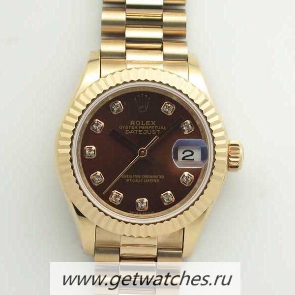 Replica R01ex Ladies Datejust 28 279165 28mm BPF Rose Gold Chocolate Dial 2671