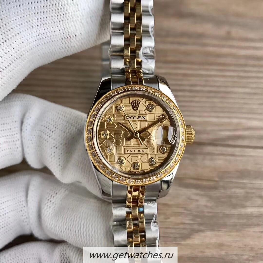 Replica R01ex Ladies Datejust 28 279383 BR 28mm WF SS & Yellow Gold Dial 2671