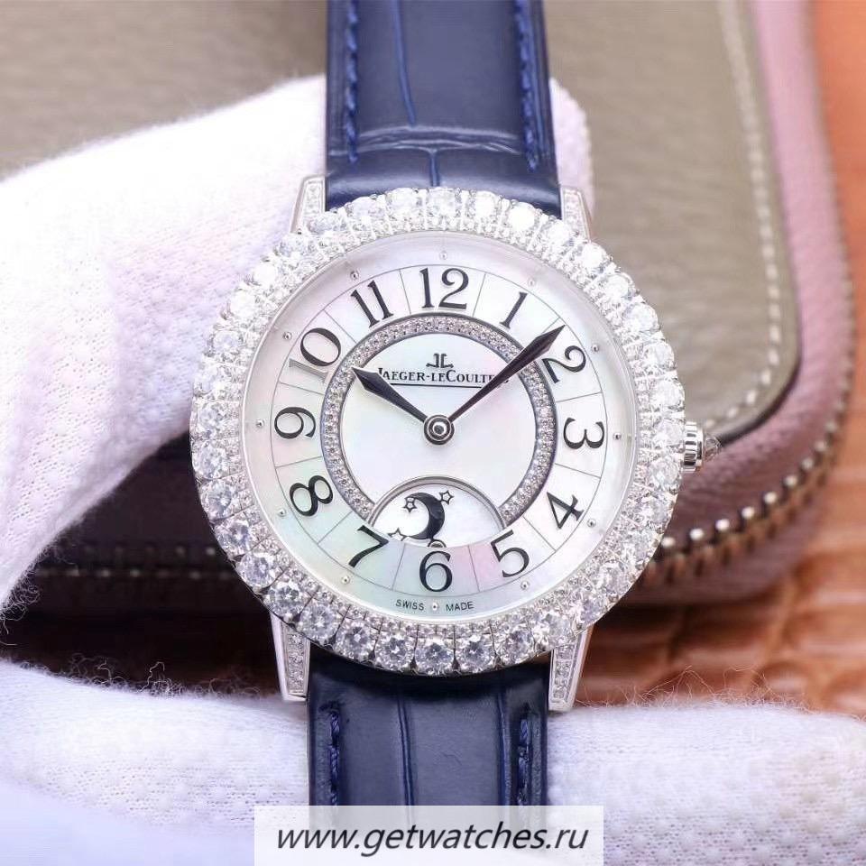 Perfect Replica Jaeger-LeCoultre Ladies Rendez-Vous Ladies 36mm ZF SS & D1am0nd MOP Dial 898