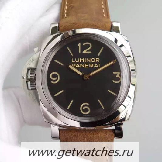 Replica Pa*e*a1 Luminor Marina PAM 48 Rose Gold Black Dial 7750